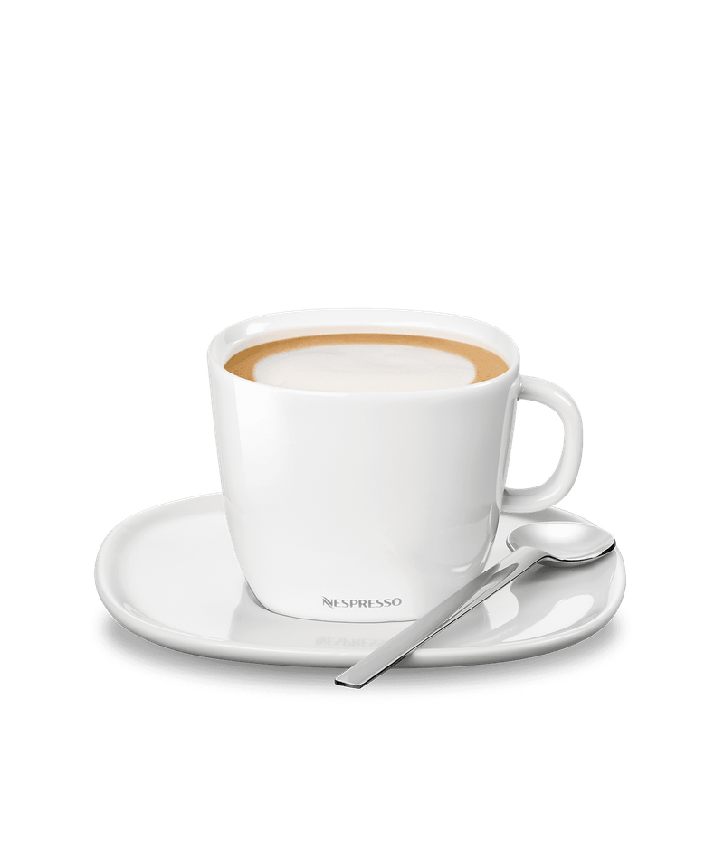 Elegante taza de de café Nespresso Lume Cappuccino con diseño moderno y luminoso