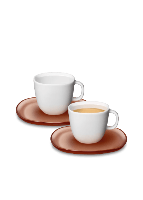 Set de 2 tazas de porcelana blanca Nespresso Lume para café espresso