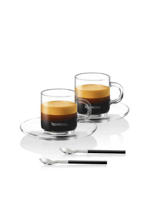 Nespresso-Set-de-2-Tazas-de-vidrio-de-alta-calidad-Espresso-Vertuo-con-cucharas