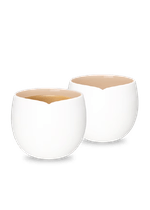 Set de 2 tazas de café Origin Gran Lungo Nespresso en porcelana blanca mate